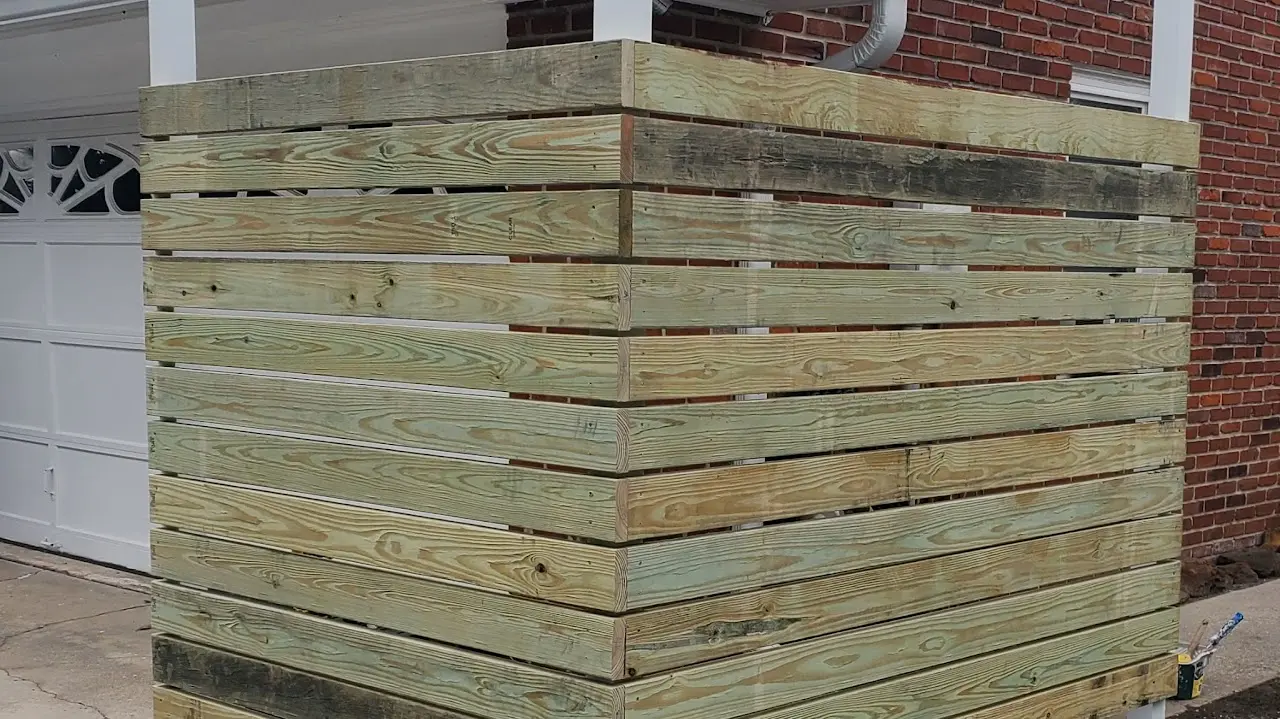 fence rebuild before